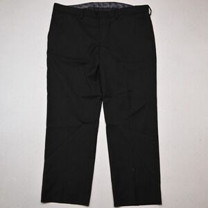 Tallia 18 Husky 34x28 Black Slim Flat Front Dress Suit Trouser Boys Pants
